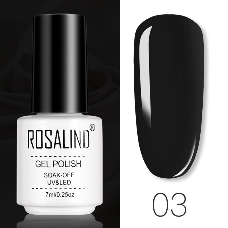 ROSALIND Gel Polish Set Manicure for Nails Semi Permanent Vernis top coat UV LED Gel Varnish Soak Off Nail Art Gel Nail Polish