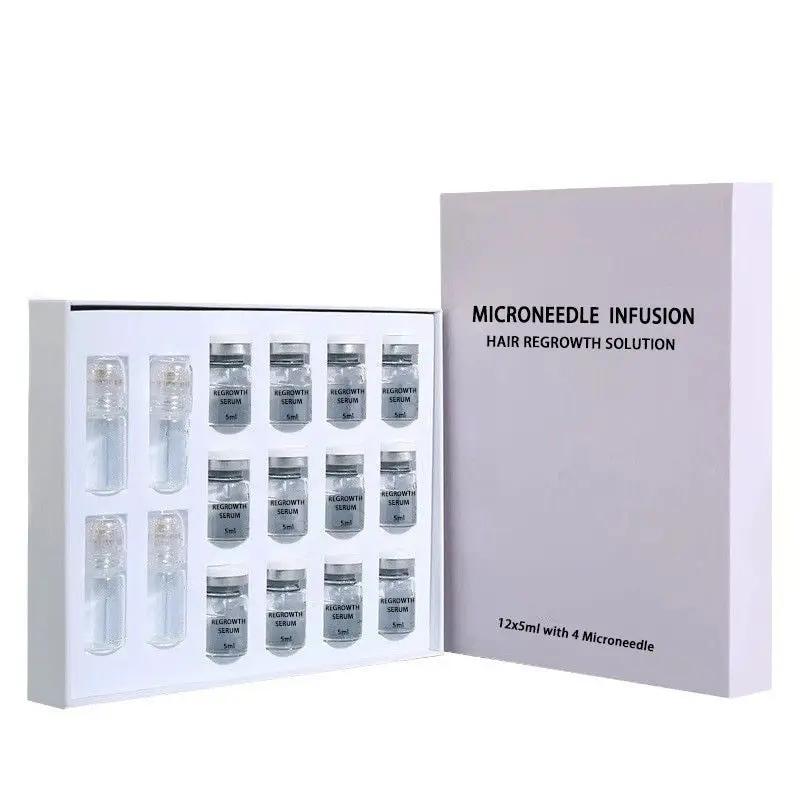 eprolo Hair Regrowth Microneedle Serum Kit; white box shows 12x5ml vials and 4 microneedles for scalp care
