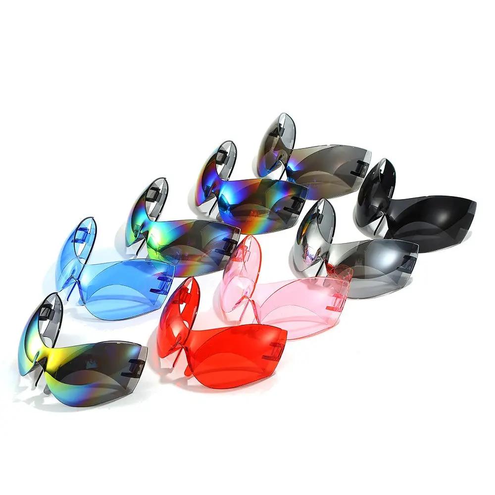 Large frame sports sunglasses, personalized and novel cat eye alien cycling glasses by eprolo