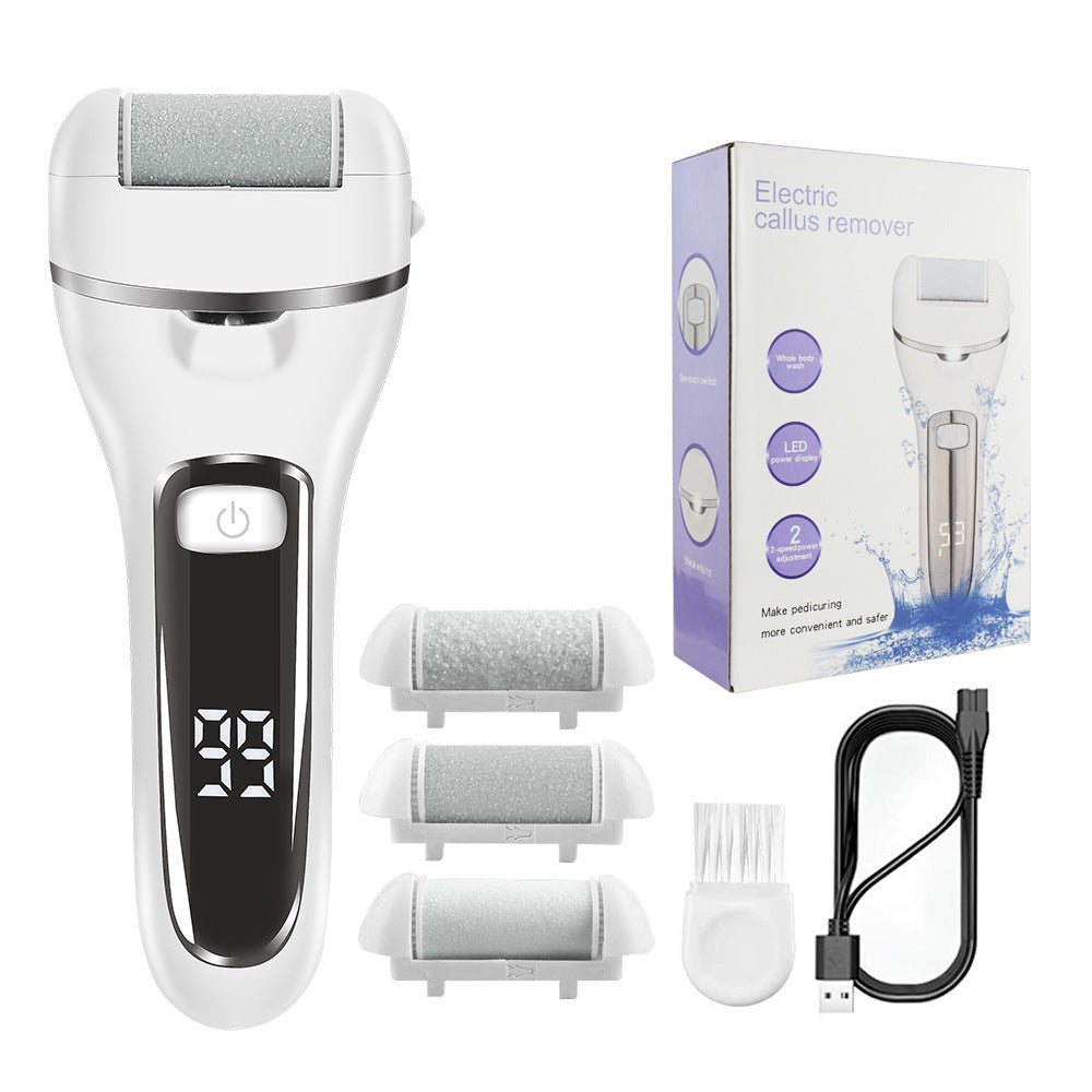 Electric Foot Grinder Leather Automatic Rechargeable Foot Peeling Dead Skin Grinding Callus Knife Pedicure