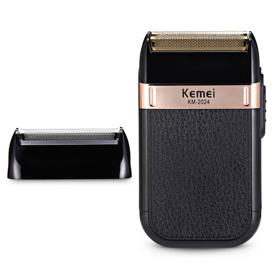 KM -2024 New USB Charging Reciprocating Double Mesh Razor Gold and Silver Knife Mesh Full Body Water Wash