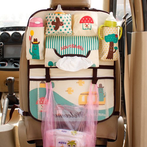 Cartoon diaper baby bag for mom, Car Seat Organizer Thermal Insulated, bolsas maternidade para bebe