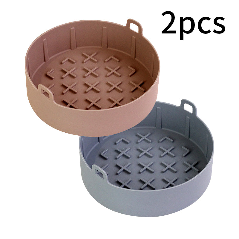 Air Fryer Accessories Air Fryer Silicone Pot Square Silicone Pot Holder Round Silicone Pot