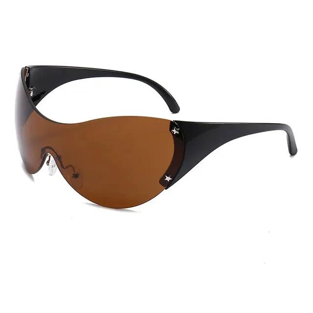 Big round glasses, fashionable large frame goggles, personalized sunglasses by eprolo