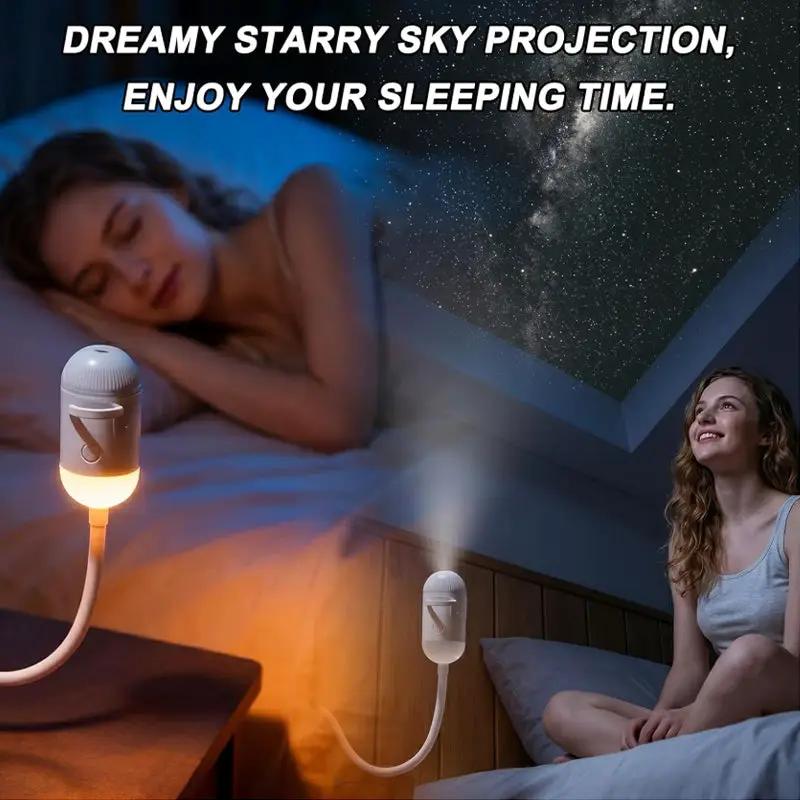 eprolo 5D Galaxy & Ocean Projector night lights (2) casting starry ceiling projection