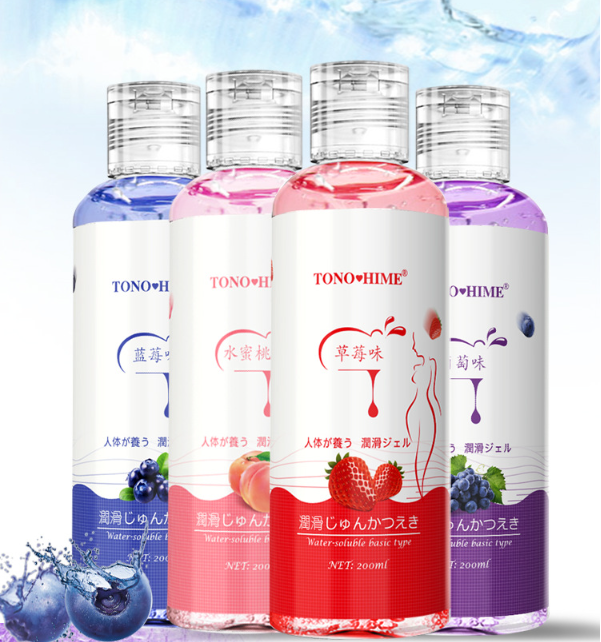 TONOHIME Fruit Flavor Lubricant High Capacity Human Water Soluble Lubricant Couple Sexual Products