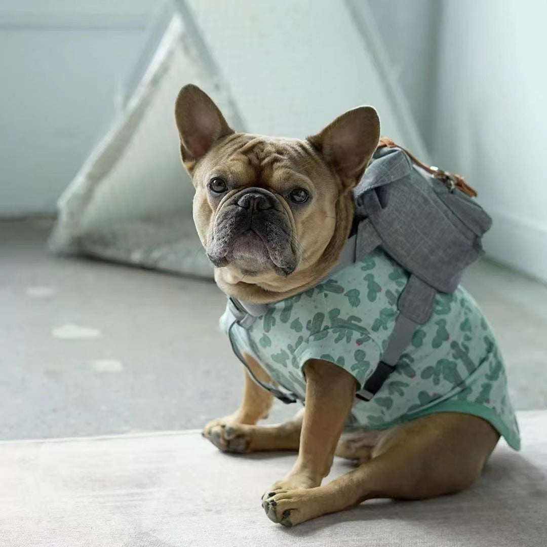 Dog backpack Pet small schoolbag with straps Portable