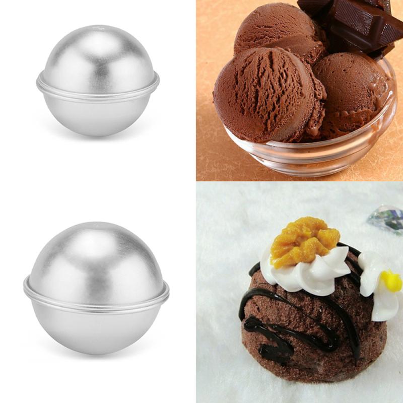 6pcs/pack Bath Bombs Metal Aluminum Alloy Bath Bomb Mold 3D Ball Sphere Shape DIY Bathing Tool