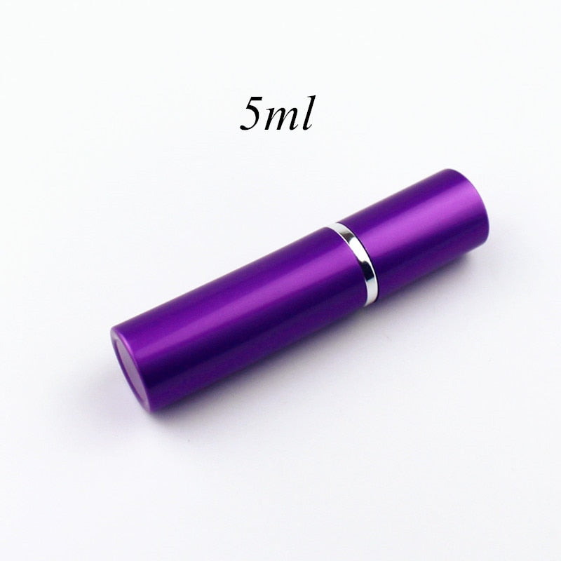 1PC 5ml Portable Mini Perfume Glass Bottle Travel Aluminum Spray Atomizer Empty Metal Parfume Atomiser Sprayer