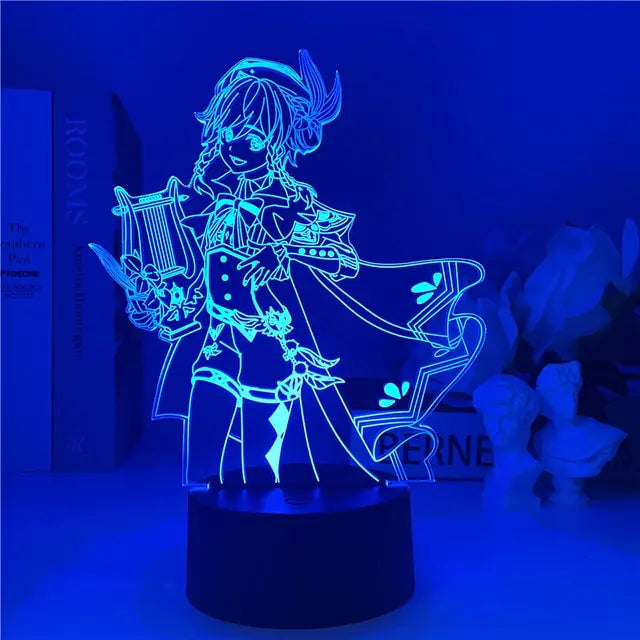 Genshin Impact Night Light 3D Illusion