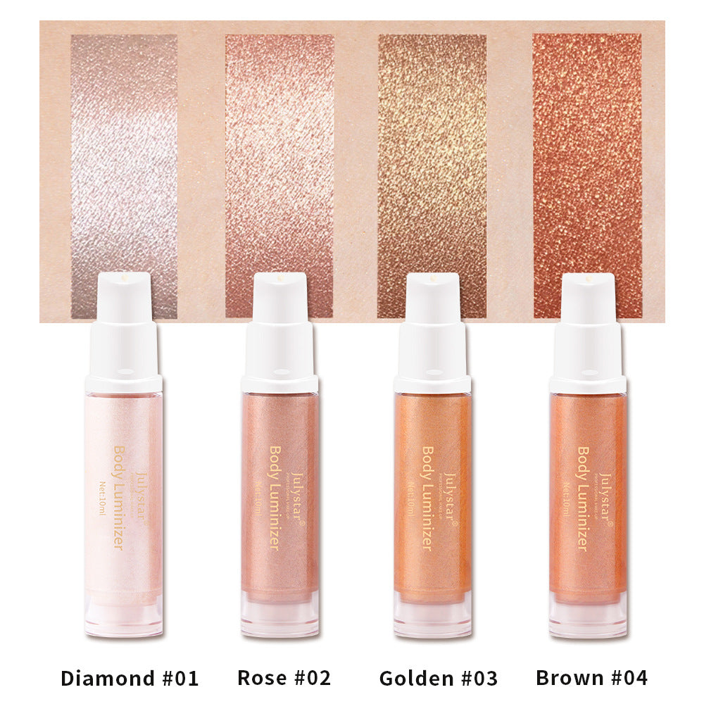 New Full-Body Beach Sexy Highlighter Lotion Brightening Skin And Brightening Highlighter Liquid Milk Body Highlighter