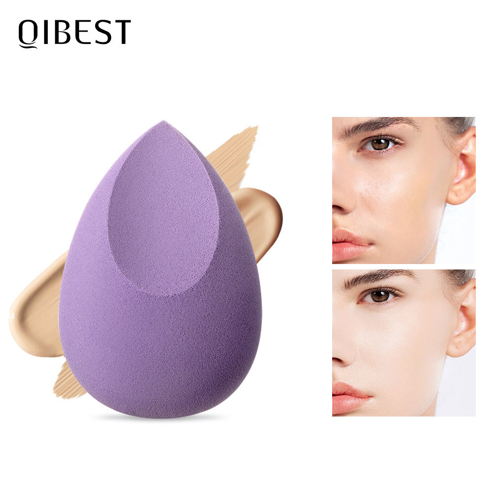 QIBEST Beauty Egg Sponge Puff Wet and Dry Do Not Eat Powder Beauty Egg Foundation Liquid Makeup Egg