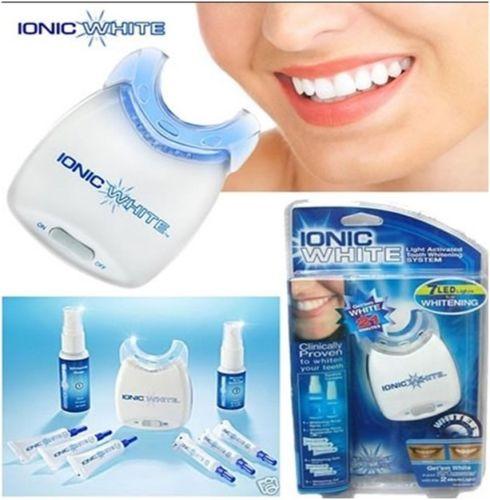 Ionic white  7 LED Whitening System IONIC WHITE REFILL KITs Toothpaste Whitening Mouthwash teeth cleaner