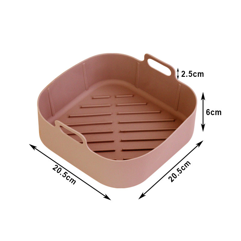 Air Fryer Accessories Air Fryer Silicone Pot Square Silicone Pot Holder Round Silicone Pot