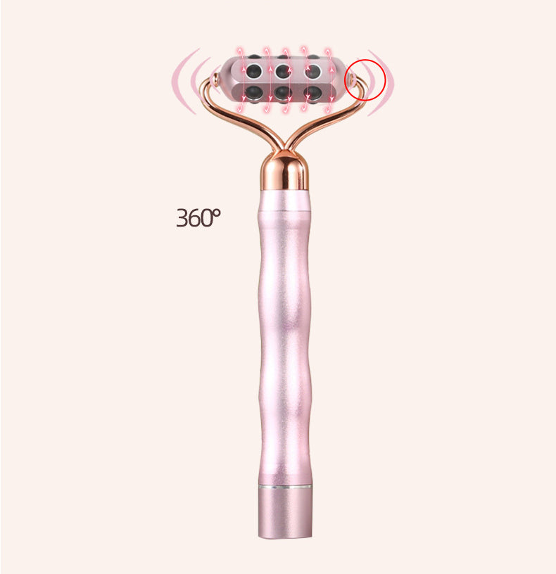 New Electric Germanium Particle Massager 18 Germanium Stone Roller Beauty Stick Lift And Tighten Magnet Face Beauty Stick