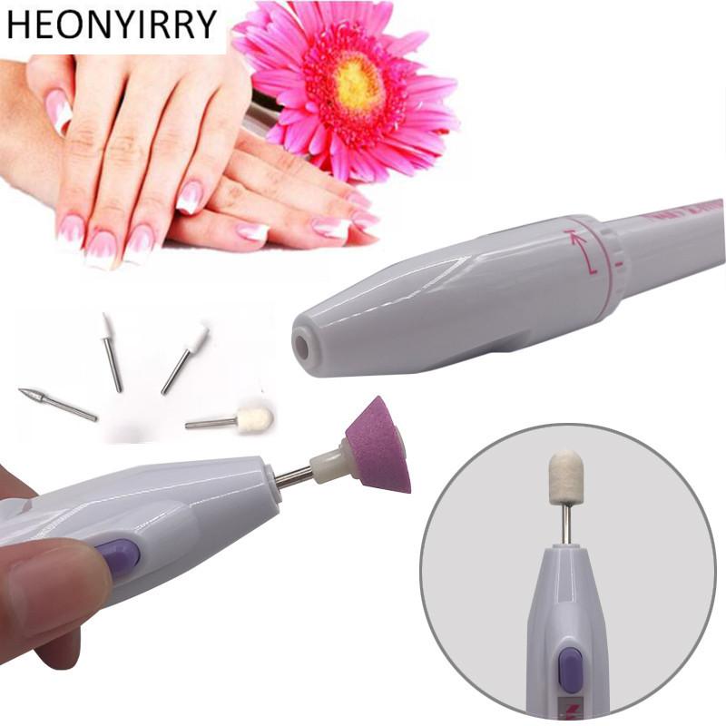 5 Bits Electric Nail File Drill Kit Tips Manicure Toenail Pedicure