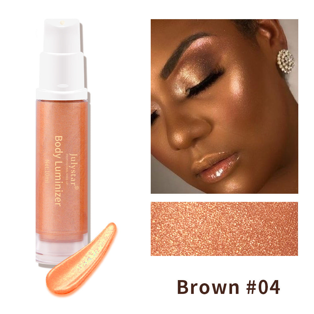 New Full-Body Beach Sexy Highlighter Lotion Brightening Skin And Brightening Highlighter Liquid Milk Body Highlighter