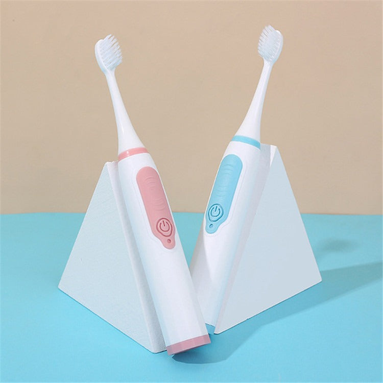 New Macaron Three Color Fresh Adult Children Soft Hair Battery Acoustic Electric Toothbrush