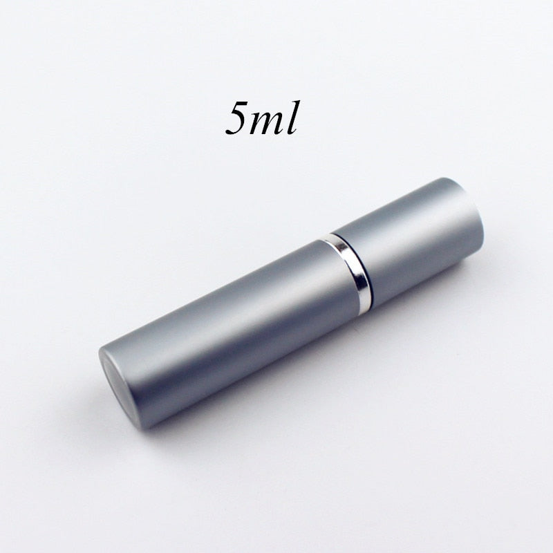 1PC 5ml Portable Mini Perfume Glass Bottle Travel Aluminum Spray Atomizer Empty Metal Parfume Atomiser Sprayer