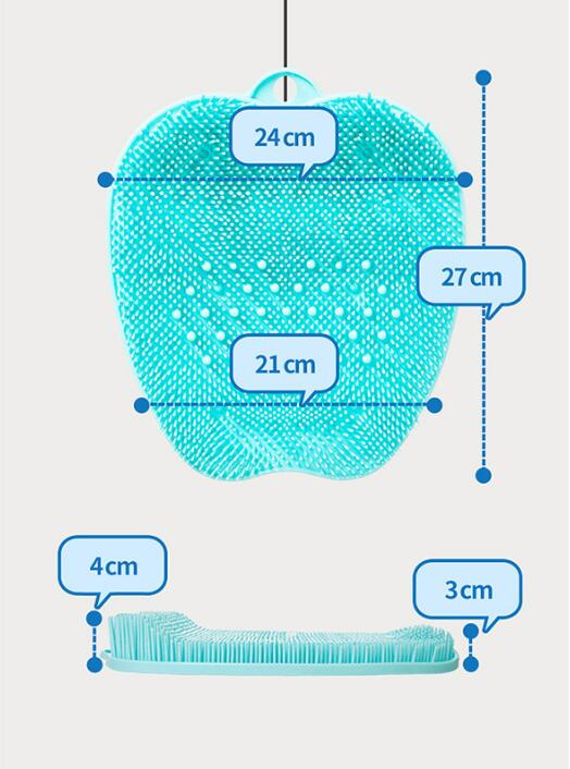 Pregnant Women Without Bend Over Shower Foot Massager Scrubber Cleaner Washing Massage Tools Pad Mat Elderly Feet Cleaning Brush