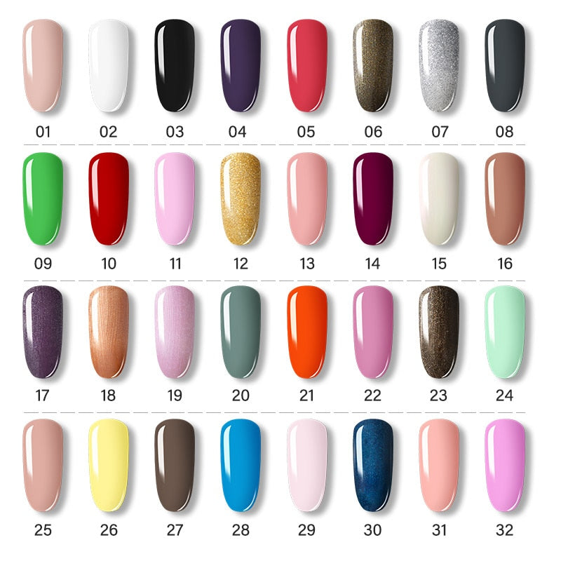 ROSALIND Gel Polish Set Manicure for Nails Semi Permanent Vernis top coat UV LED Gel Varnish Soak Off Nail Art Gel Nail Polish