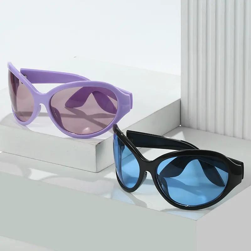 Sunglasses personalized hip-hop large frame glasses alien sunglasses female by eprolo