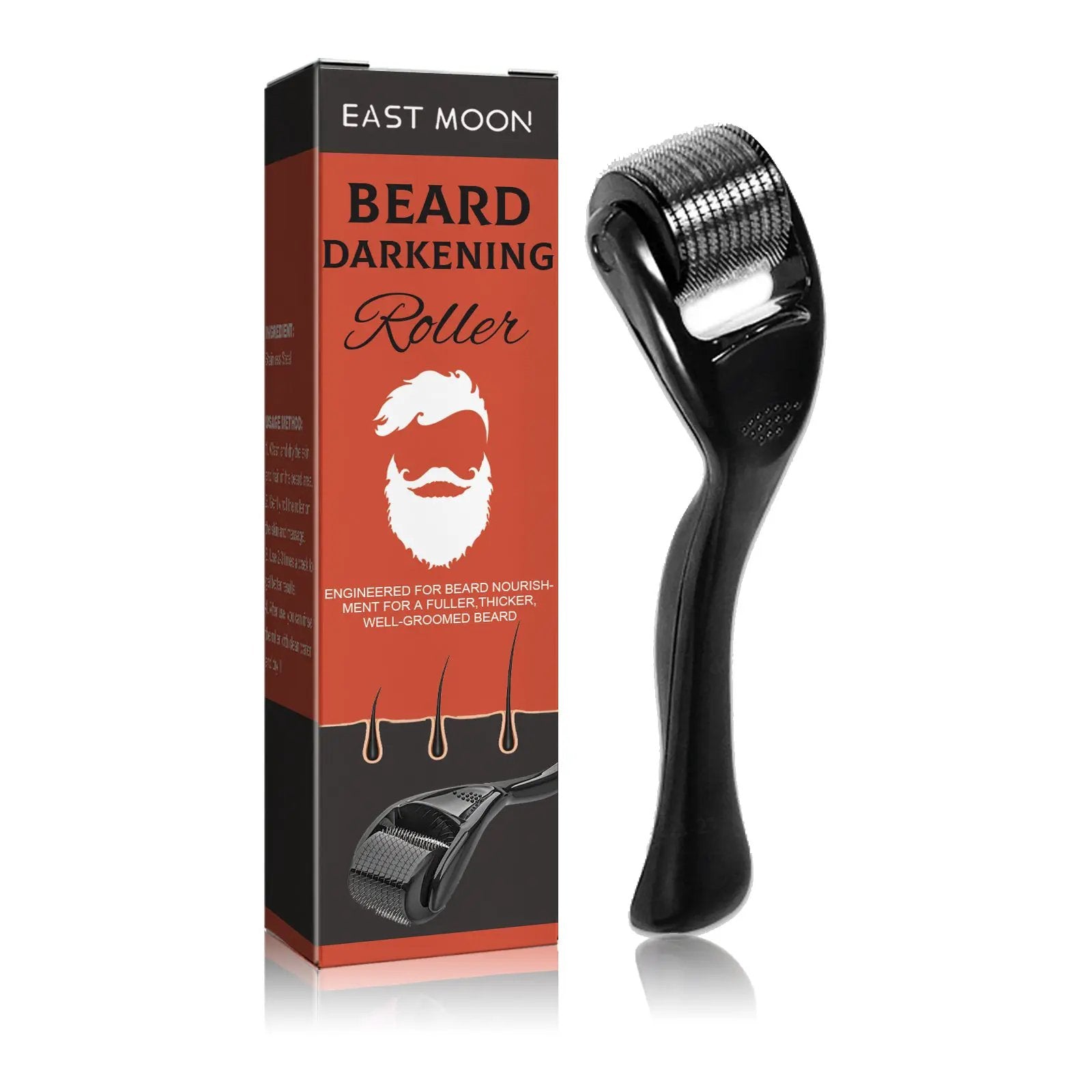 Beard Bushy Roller, Strong Root Moistens Soft Light For Men Nourishing Bushy Growing Beard Comb by eprolo