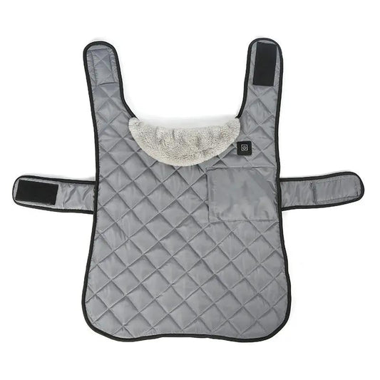 Heated Pet Clothing - New Fashion Warm Dog Cotton Jacket with Short Rabbit Fur by Oz-Direct.com