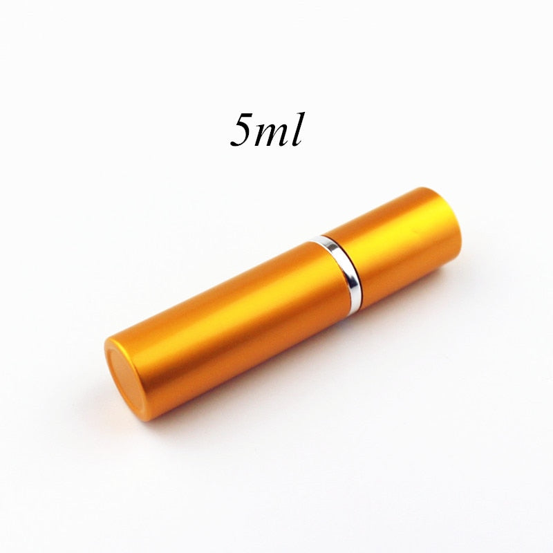 1PC 5ml Portable Mini Perfume Glass Bottle Travel Aluminum Spray Atomizer Empty Metal Parfume Atomiser Sprayer