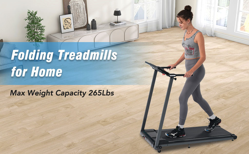 NEW Folding Treadmills Walking Pad Treadmill for Home Office -2.5HP Walking Treadmill with Incline Bluetooth Speaker!