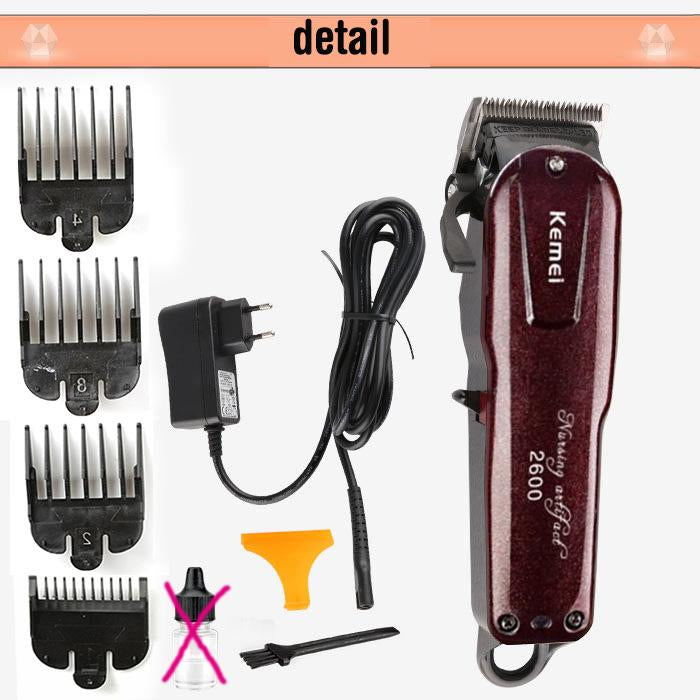 Kemei Electric Washable Hair Clipper Rechargeable Professional Hair Trimmer Shaver Razor Cordless Adjustable Clipper