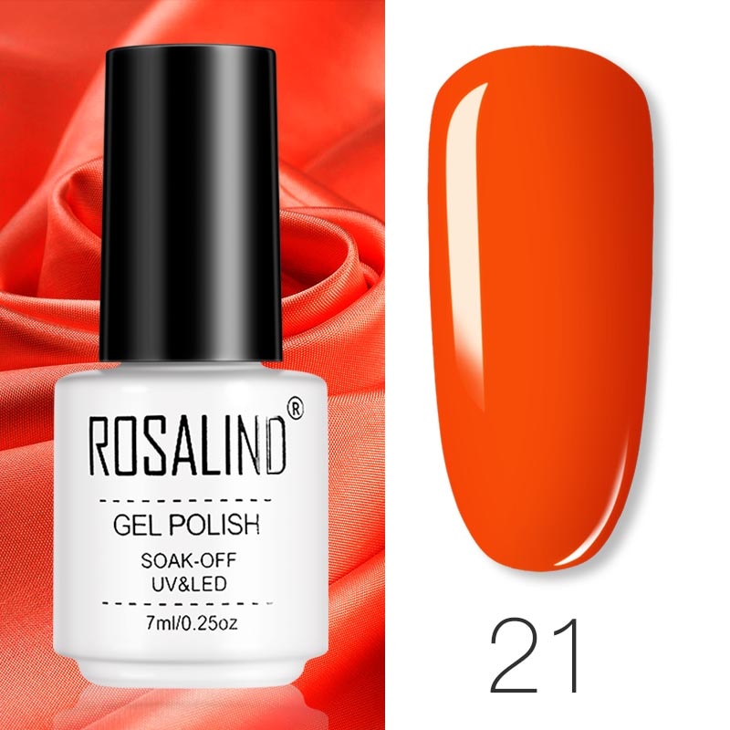 ROSALIND Gel Polish Set Manicure for Nails Semi Permanent Vernis top coat UV LED Gel Varnish Soak Off Nail Art Gel Nail Polish