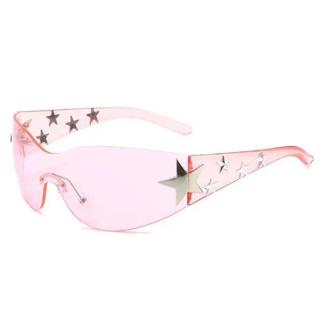 New diamond studded sunglasses five pointed star fashionable glasses by eprolo