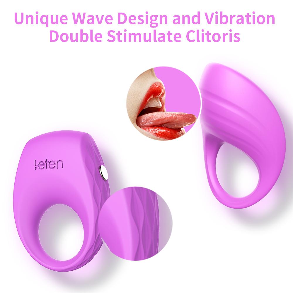 Leten Penis Cock Ring Multi Spot Vibrating Ring Toys Sex for Couples Ring on the Penis Sex Toy