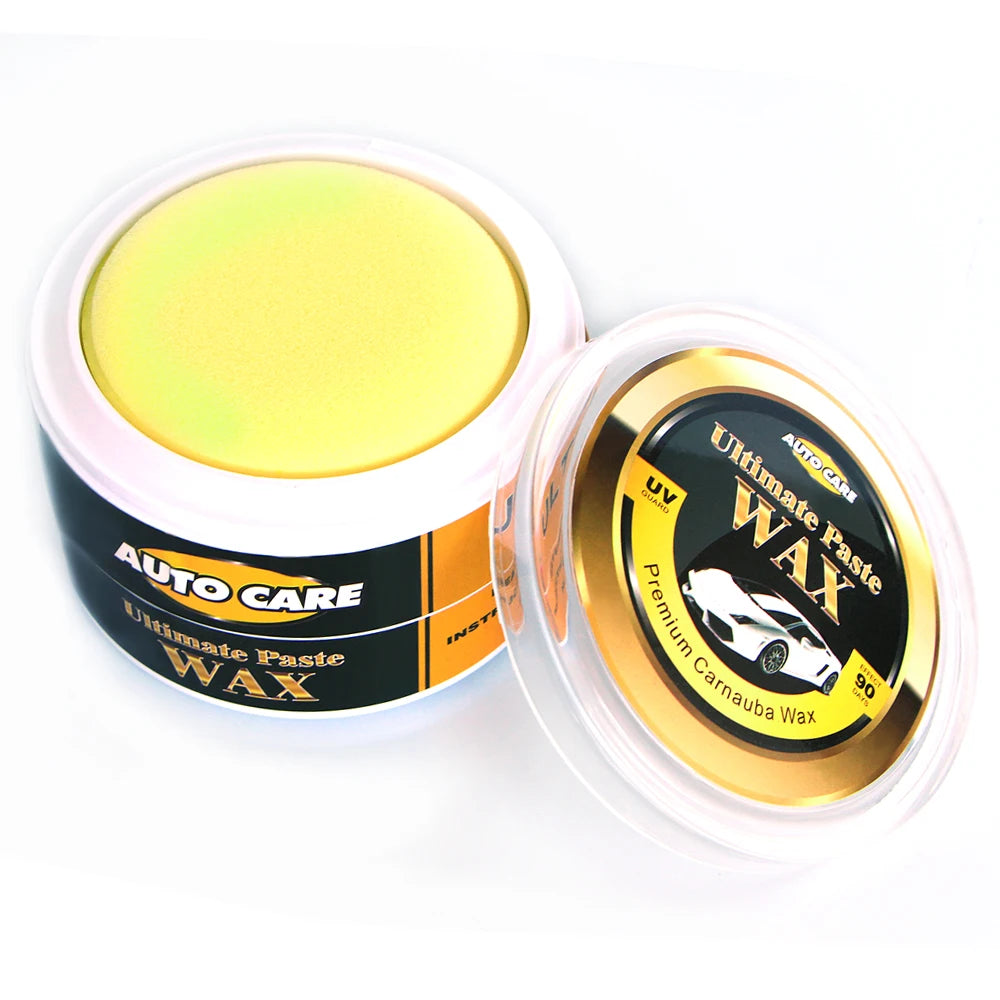 Premium Carnauba Car Wax Crystal Hard Wax Paint Care Scratch Repair Maintenance Wax Paint Surface Coating Free Sponge