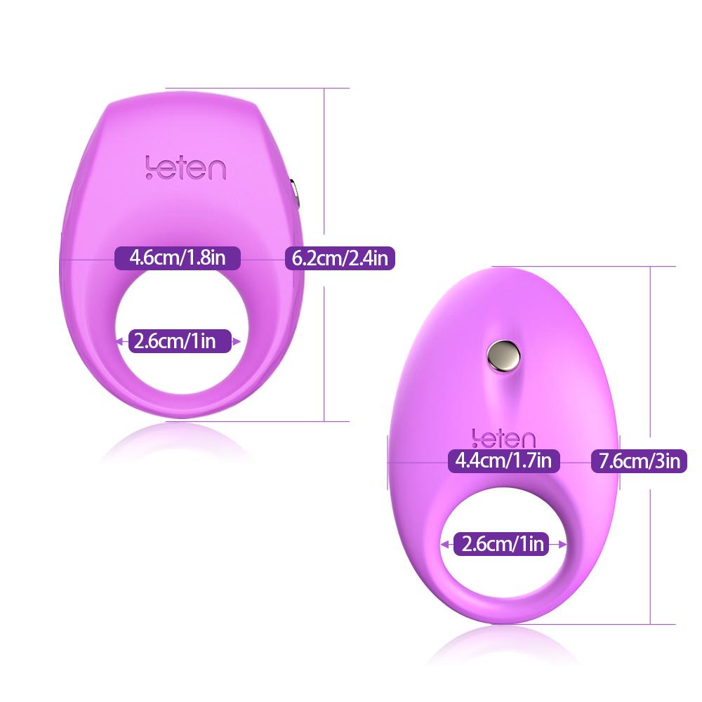 Leten Penis Cock Ring Multi Spot Vibrating Ring Toys Sex for Couples Ring on the Penis Sex Toy