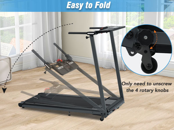 NEW Folding Treadmills Walking Pad Treadmill for Home Office -2.5HP Walking Treadmill with Incline Bluetooth Speaker!