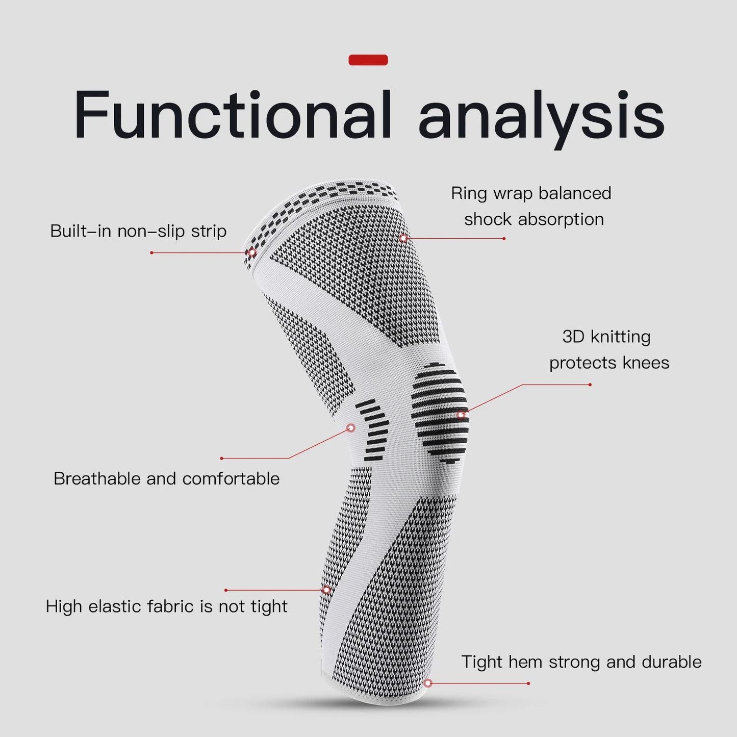 Knee protector for men's knee sports single piece