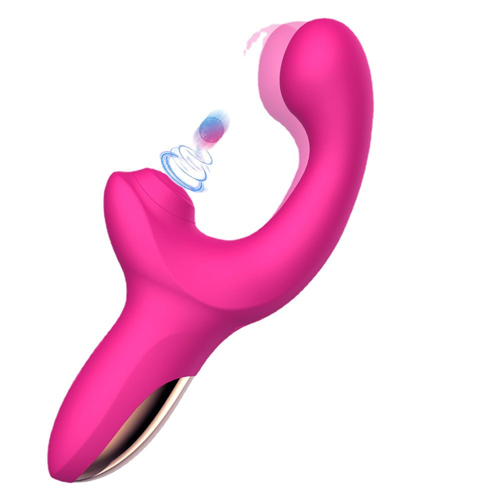 Female Sex Toys Charging G-spot Sucking Flapping Pulling Finger Vibrating Massage Stick, Female Masturbation Vibrator