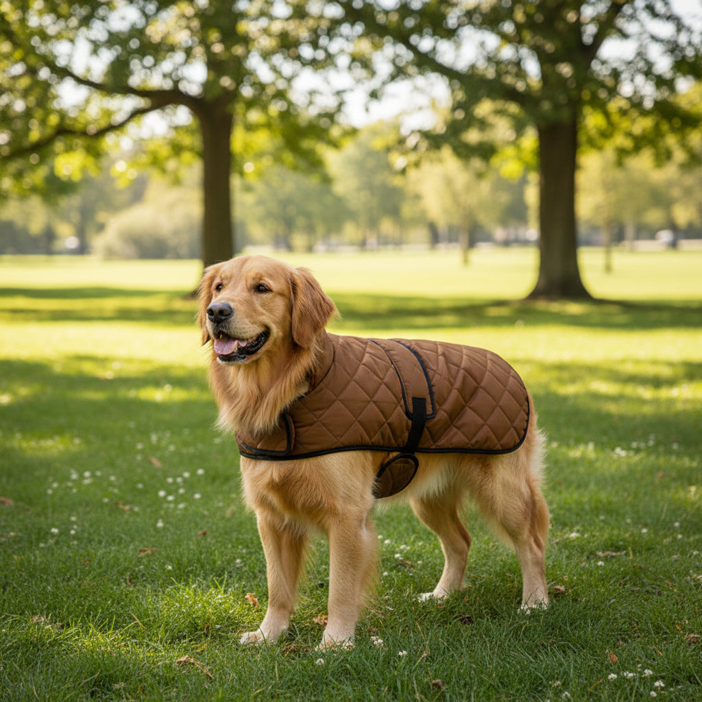 Heated Pet Clothing - New Fashion Warm Dog Cotton Jacket with Short Rabbit Fur