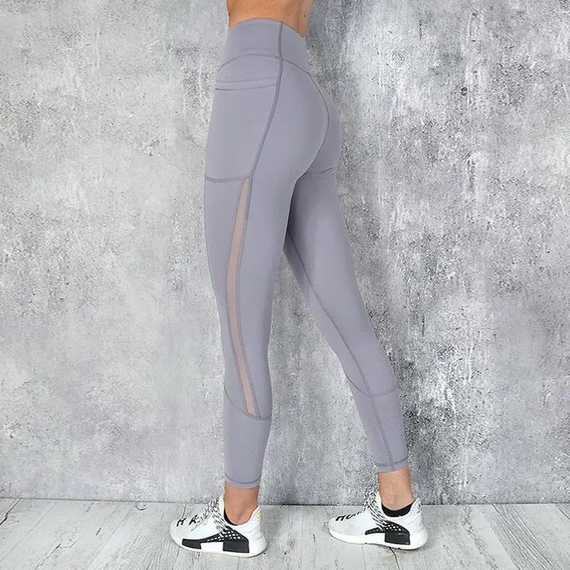 Black Sexy Women Yoga Sport Leggings Phone Pocket Fitness Running Pants Stretchy Sportswear Gym Leggings Slim Yoga Pant by eprolo