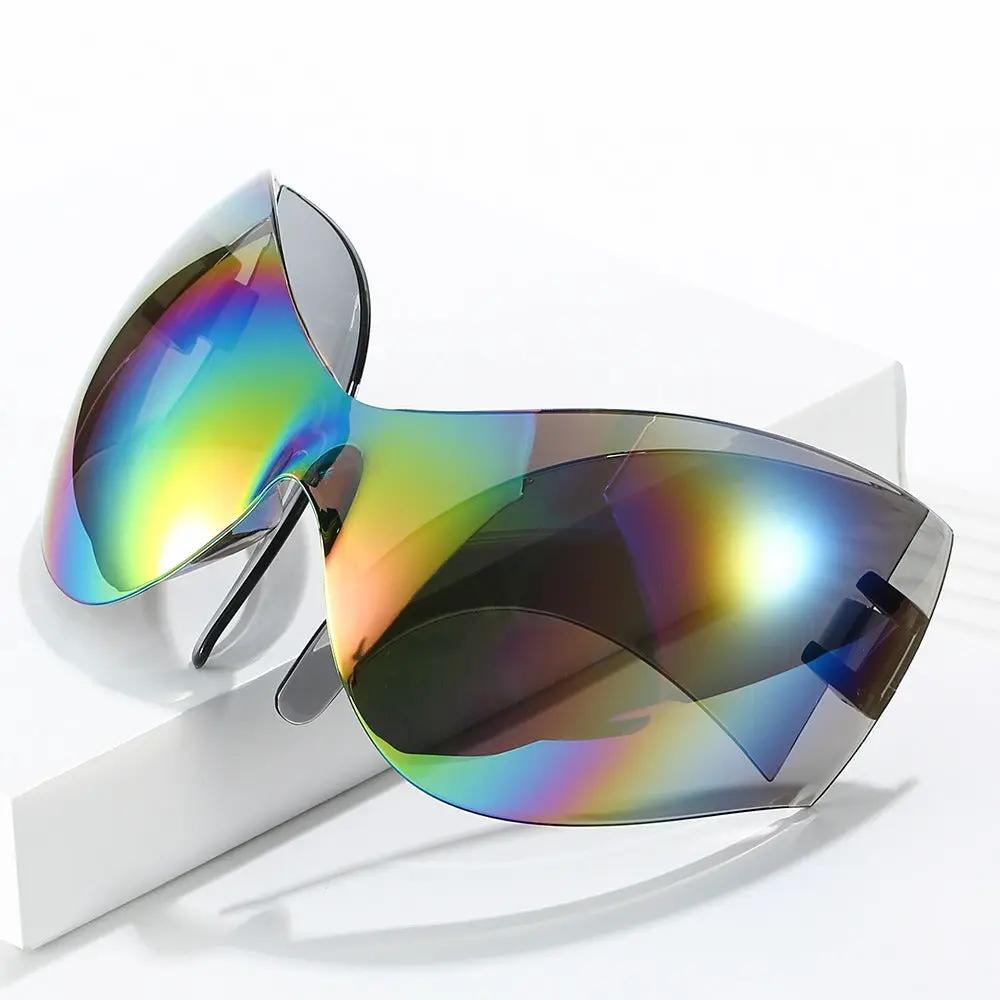 Large frame sports sunglasses, personalized and novel cat eye alien cycling glasses by eprolo