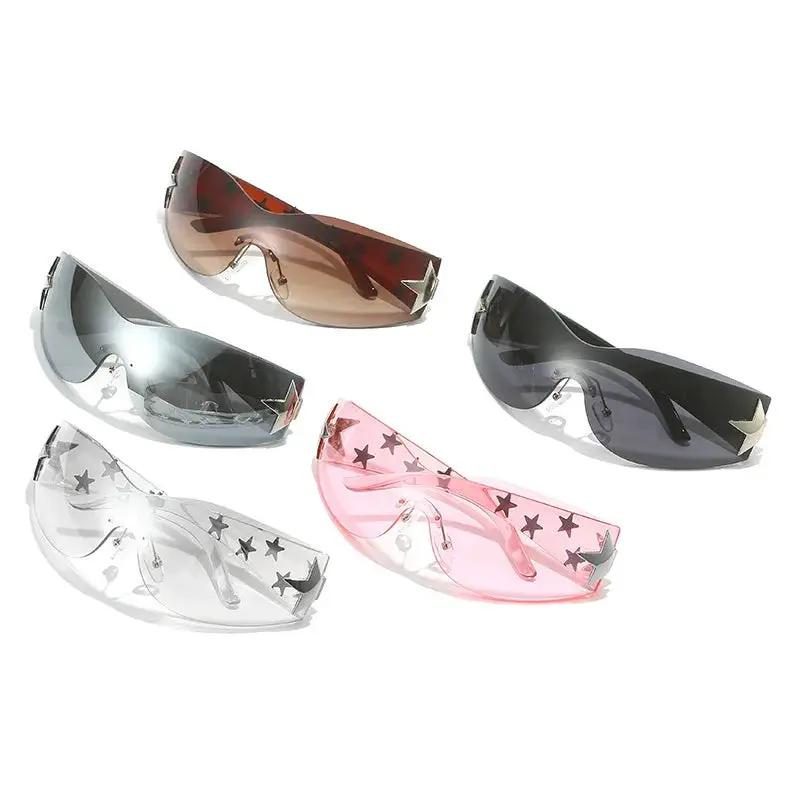 New diamond studded sunglasses five pointed star fashionable glasses by eprolo