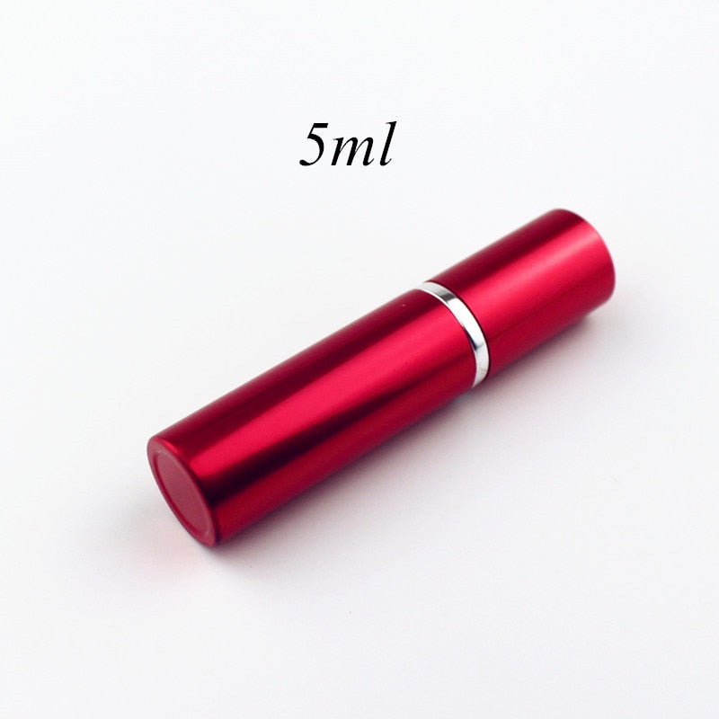 1PC 5ml Portable Mini Perfume Glass Bottle Travel Aluminum Spray Atomizer Empty Metal Parfume Atomiser Sprayer