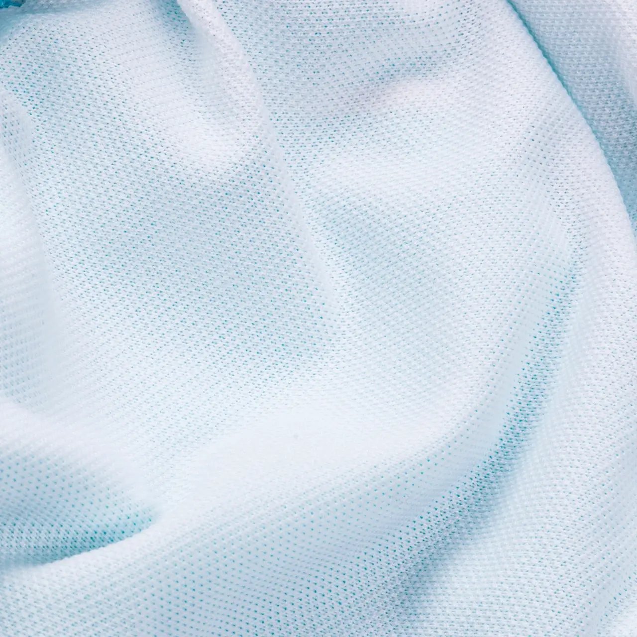 Womens Brazilian Bowknot bikini bottom by eprolo in light blue fabric close-up