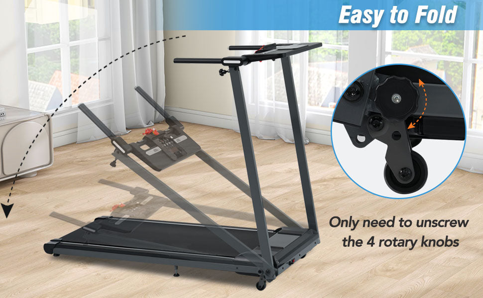 NEW Folding Treadmills Walking Pad Treadmill for Home Office -2.5HP Walking Treadmill with Incline Bluetooth Speaker!