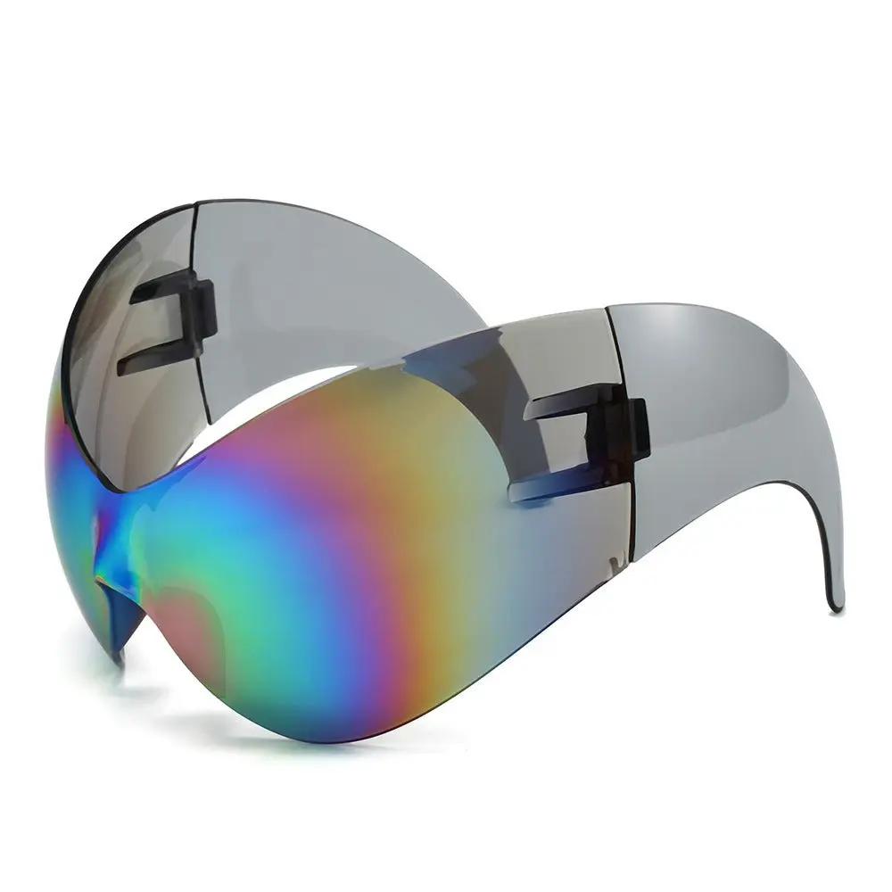 Large frame sports sunglasses, personalized and novel cat eye alien cycling glasses by eprolo