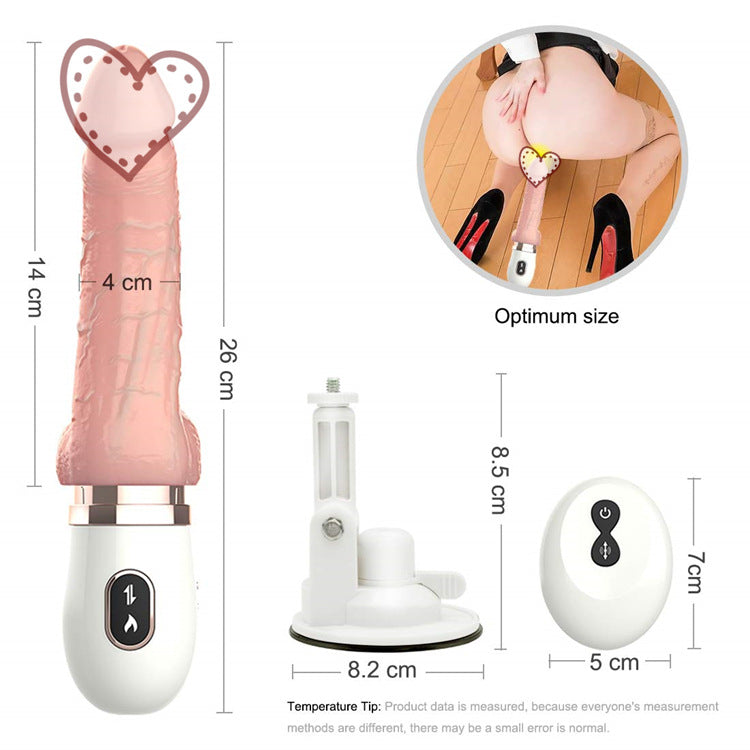 Fire Whirlwind Gun Machine Simulation Phallus Heating Telescopic Gun Machine Female Masturbation Vibration Av Stick Wireless Remote Control Gun Machine