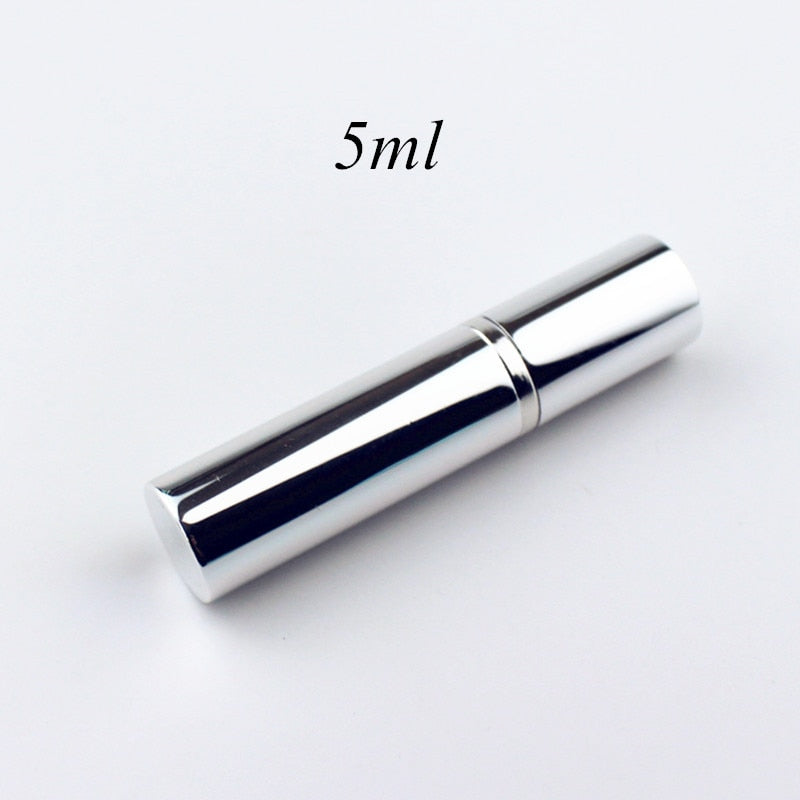 1PC 5ml Portable Mini Perfume Glass Bottle Travel Aluminum Spray Atomizer Empty Metal Parfume Atomiser Sprayer