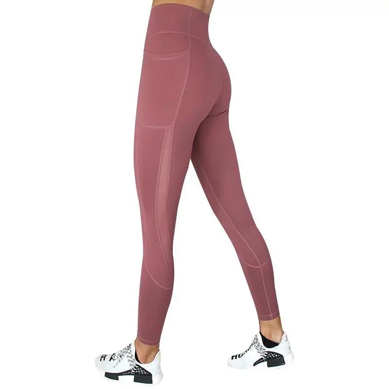 Black Sexy Women Yoga Sport Leggings Phone Pocket Fitness Running Pants Stretchy Sportswear Gym Leggings Slim Yoga Pant by eprolo